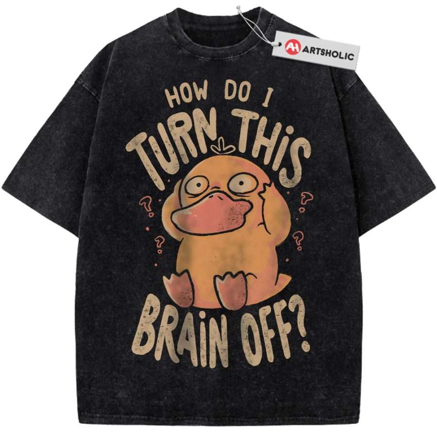 Alternative view of Psyduck Shirt, Pokemon shirt, Anime Shirt, Vintage Tee