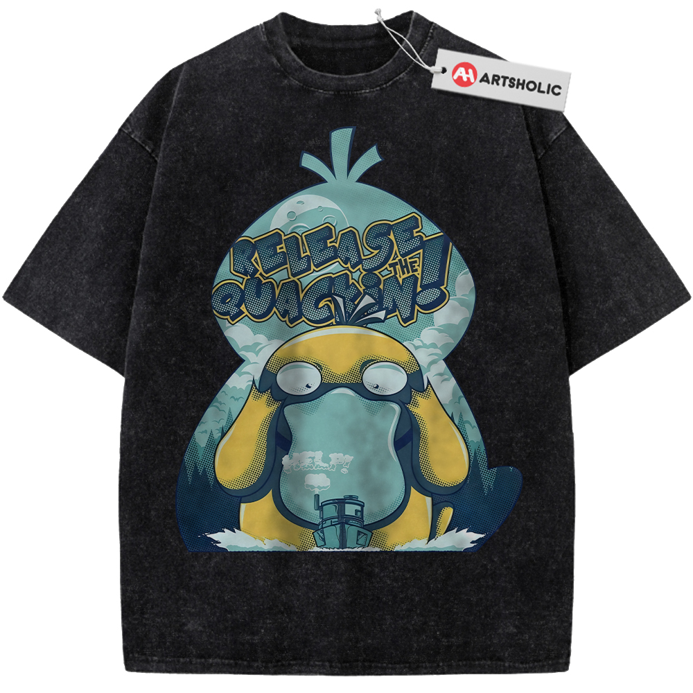 Alternative view of Psyduck Shirt, Pokemon Shirt, PKM Shirt, Anime Shirt, Vintage T-Shirt