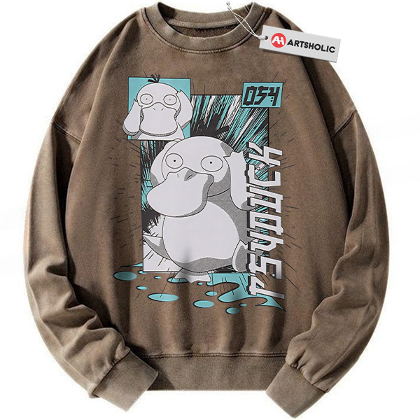 Alternative view of Psyduck Sweatshirt, Anime Sweatshirt, Vintage Sweatshirt