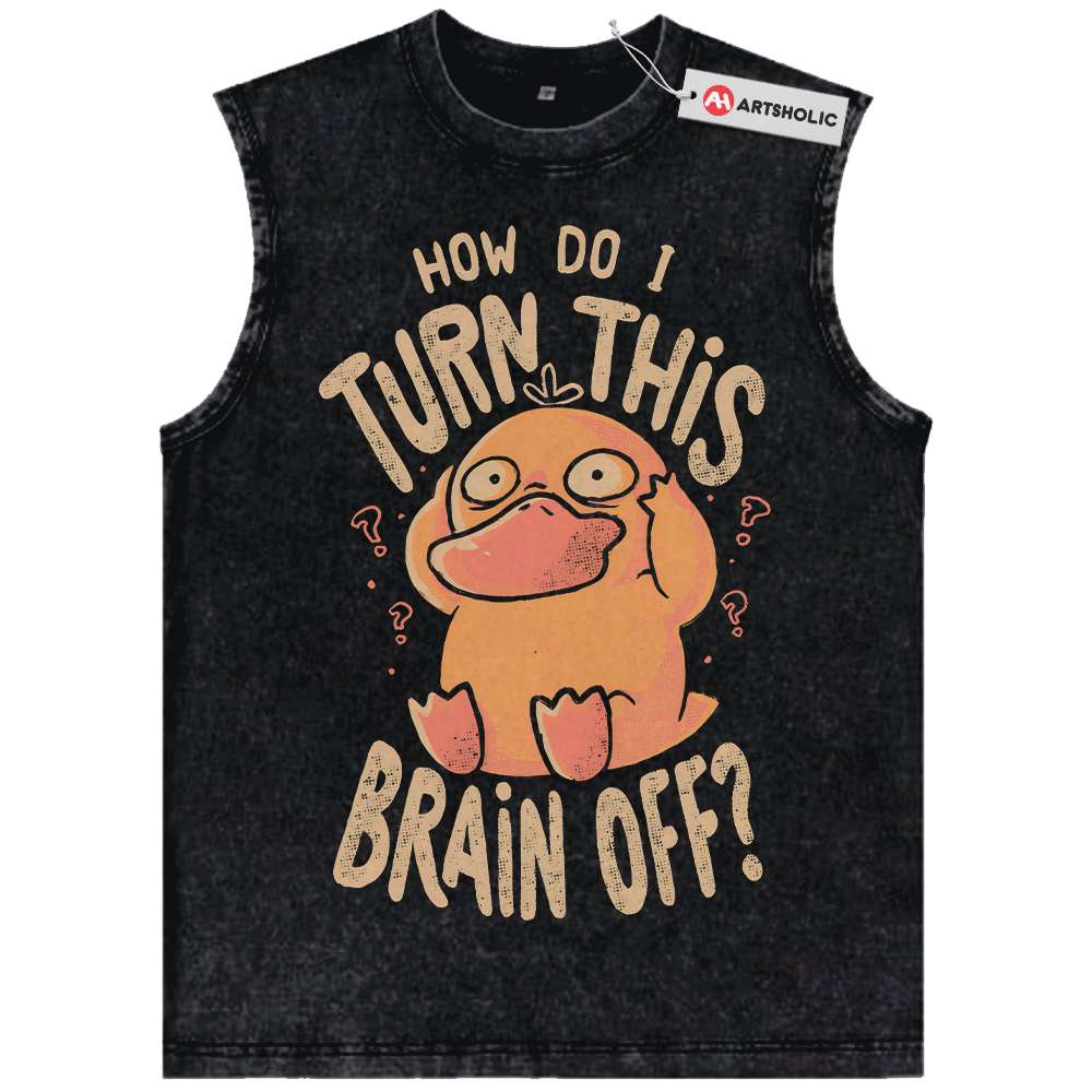 Psyduck Tank Top, Pokemon Tank Top, PKM Tank Top, Anime Tank Top, Vintage Tank Top
