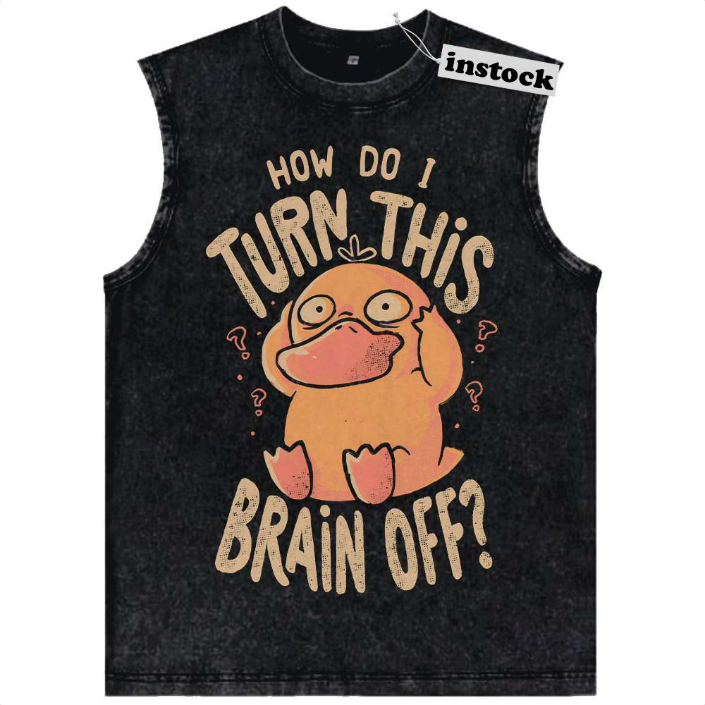 Psyduck Tank Top, Pokemon Tank Top, PKM Tank Top, Anime Tank Top, Vintage Tank Top