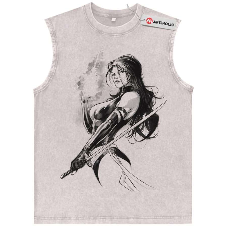 Alternative view of Psylocke Tank Top, X-Men Tank Top, Marvel Comics Tank Top, Vintage Tank Top