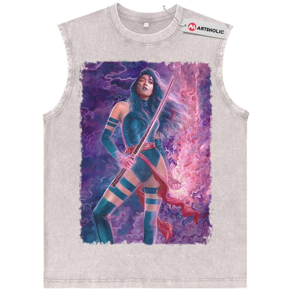 Alternative view of Psylocke Tank Top, X-Men Tank Top, Marvel Comics Tank Top, Vintage Tank Top