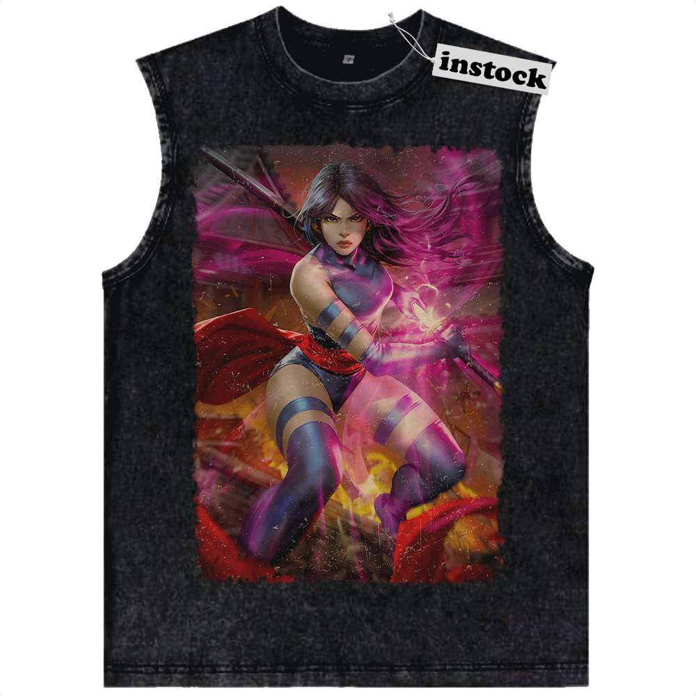 Psylocke Tank Top, X-Men Tank Top, Marvel Comics Tank Top, Vintage Tank Top