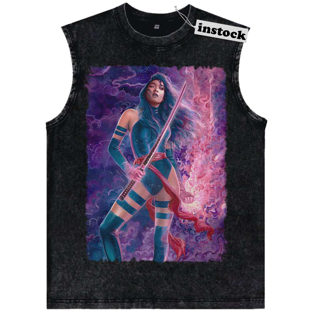 Psylocke Tank Top, X-Men Tank Top, Marvel Comics Tank Top, Vintage Tank Top