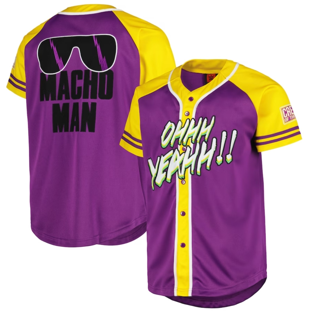 Purple Macho Man Shirt Macho Man Randy Savage Custom Baseball Jersey 224672-1 - Otaku Hall