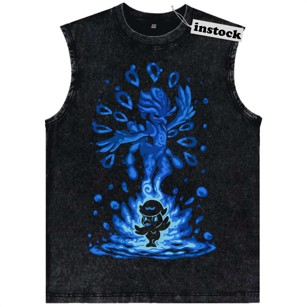 Quaxly vs Quaquaval Tank Top, Pokemon Tank Top, Anime Tank Top, Vintage Tank Top