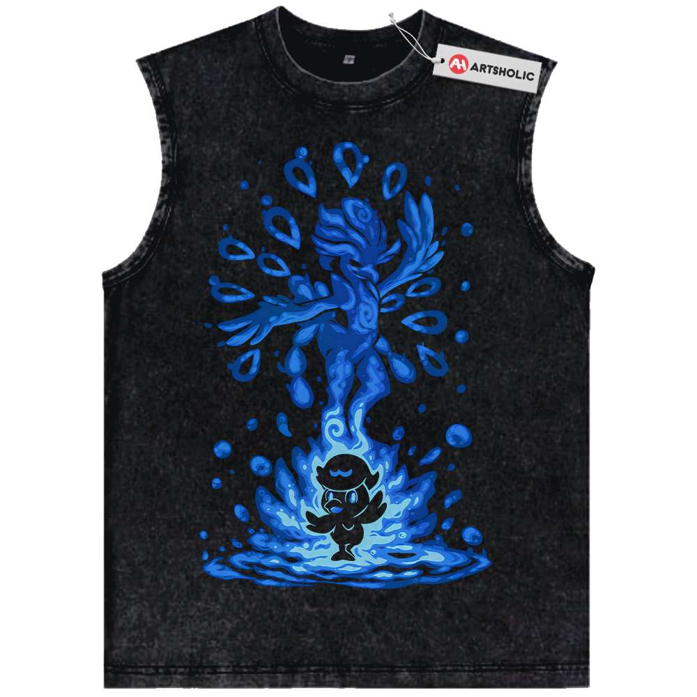 Quaxly vs Quaquaval Tank Top, Pokemon Tank Top, Anime Tank Top, Vintage Tank Top