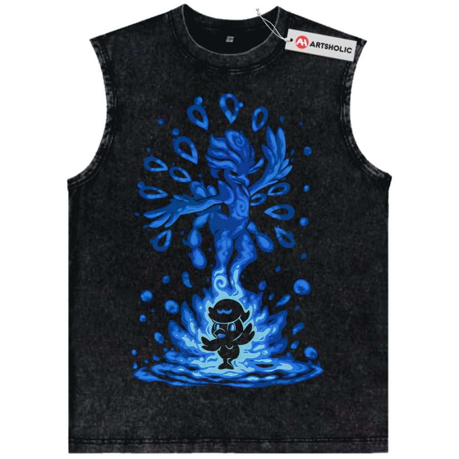 Alternative view of Quaxly vs Quaquaval Tank Top, Pokemon Tank Top, Anime Tank Top, Vintage Tank Top