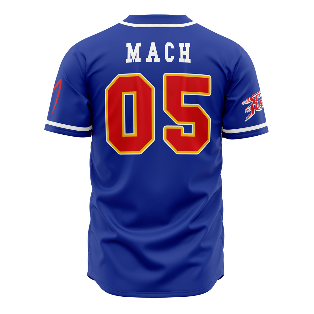 Alternative view of Racer Motors Speed Racer Baseball Jersey