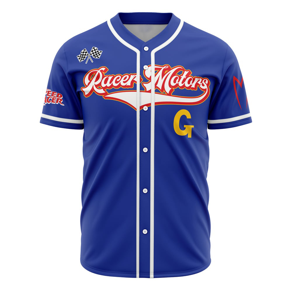 Racer Motors Speed Racer Custom Baseball Jersey - Otaku Hall