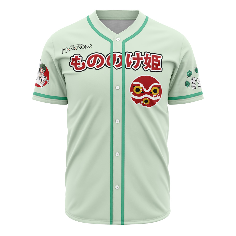 Raging Princess Mononoke Studio Ghibli Custom Baseball Jersey - Otaku Hall