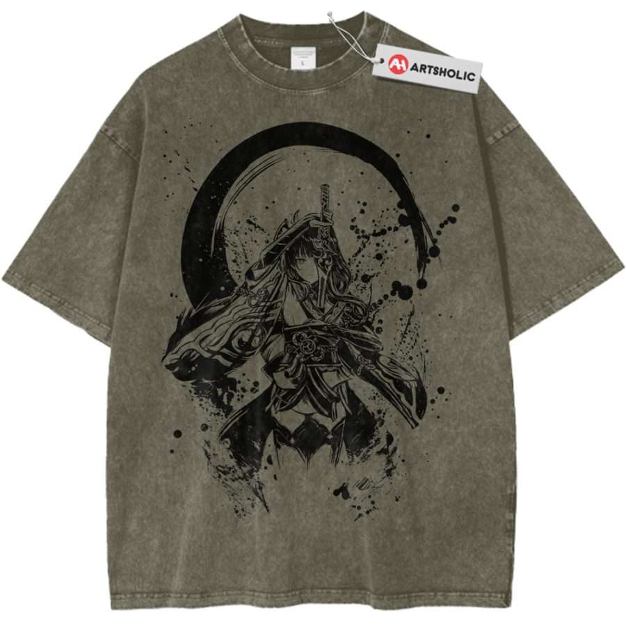 Alternative view of Raiden Shogun Shirt, Genshin Impact Shirt, Game Shirt, Vintage T-Shirt