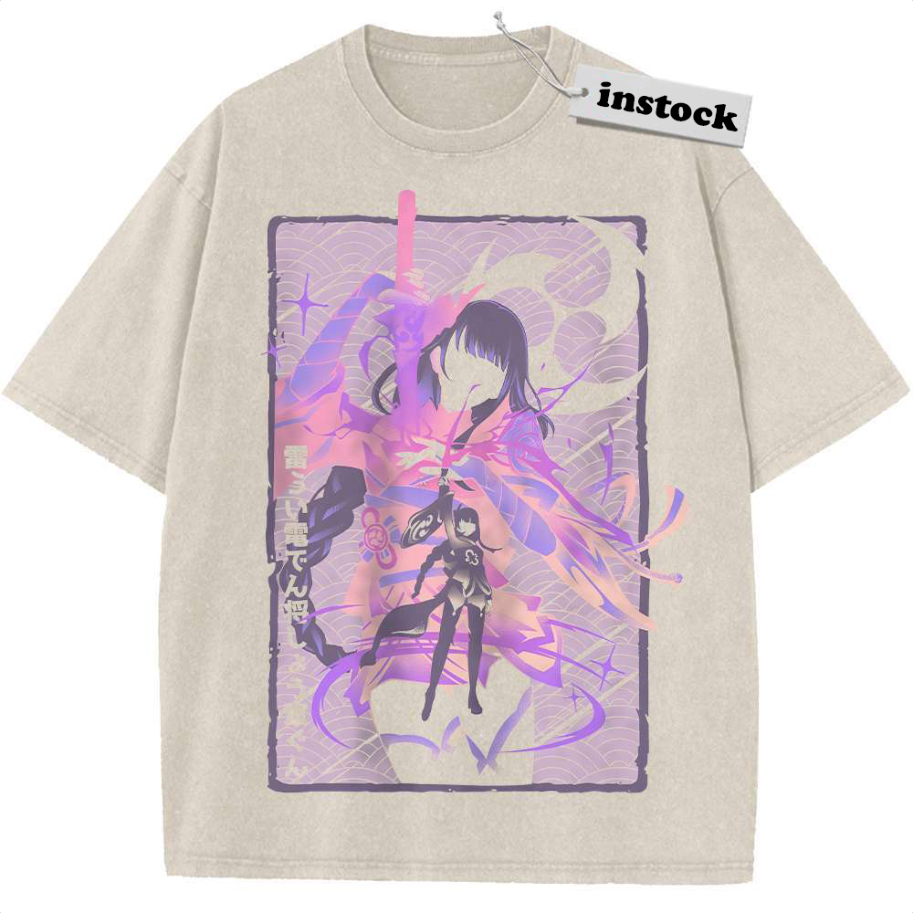 Raiden Shogun Shirt, Genshin Impact Shirt, Game Shirt, Vintage T-Shirt