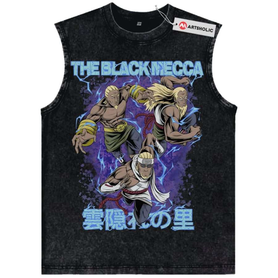 Alternative view of Raikage Tank Top, Naruto Tank Top, Anime Tank Top, Vintage Tank Top