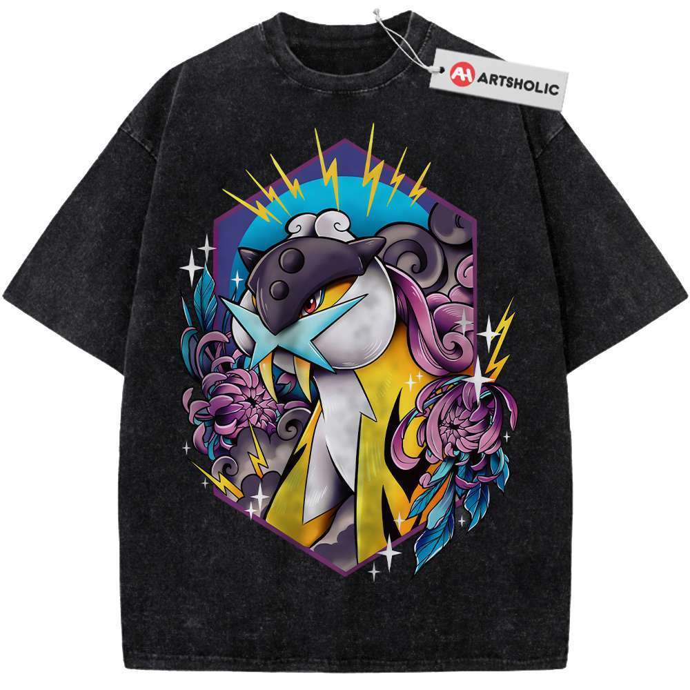 Alternative view of Raikou Shirt, Pokemon shirt, Anime Shirt, Vintage T-Shirt