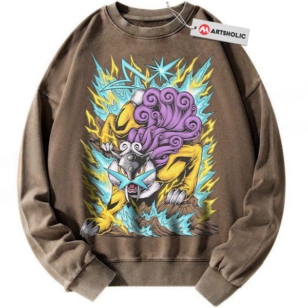 Alternative view of Raikou Sweatshirt, Anime Sweatshirt, Vintage Sweatshirt