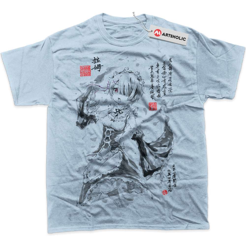Alternative view of Ram Shirt, Re:Zero Shirt, Anime Shirt, Graphic T-Shirt