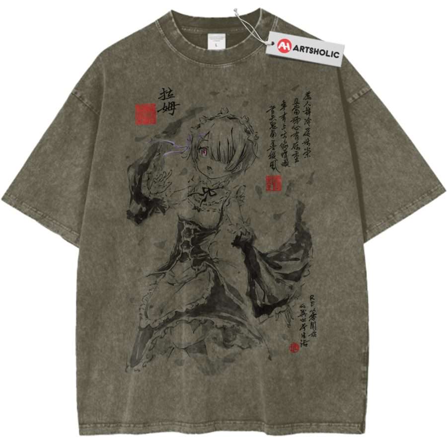Alternative view of Ram Shirt, Re:Zero Shirt, Anime Shirt, Vintage T-Shirt