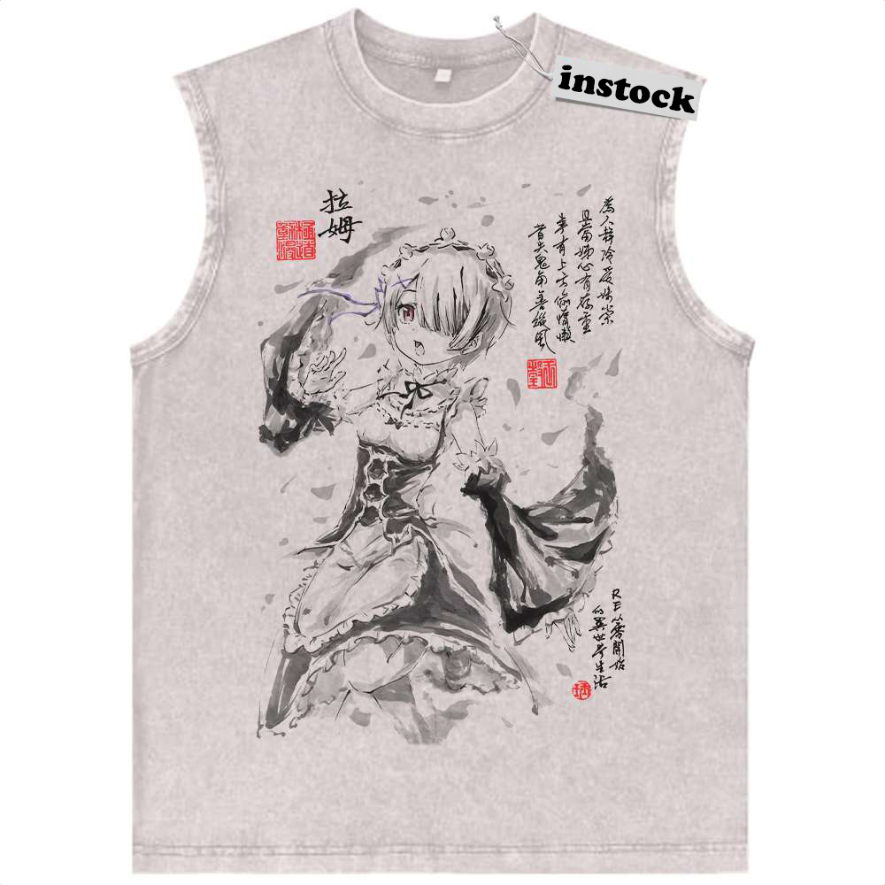 Ram Tank Top, Re:Zero Tank Top, Anime Tank Top, Vintage Tank Top