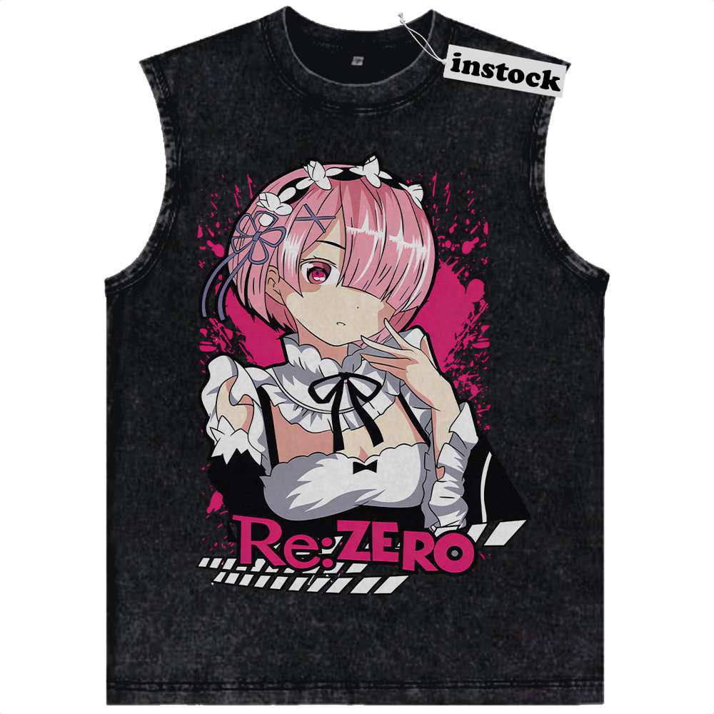 Ram Tank Top, Re:Zero Tank Top, Anime Tank Top, Vintage Tank Top