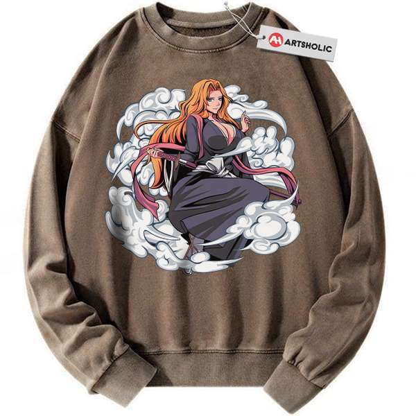Alternative view of Rangiku Matsumoto Sweatshirt, Bleach Sweatshirt, Anime Sweatshirt, Vintage Sweatshirt