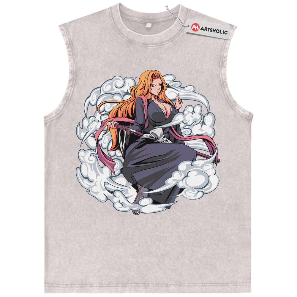 Alternative view of Rangiku Matsumoto Tank Top, Bleach Tank Top, Anime Tank Top, Vintage Tank Top