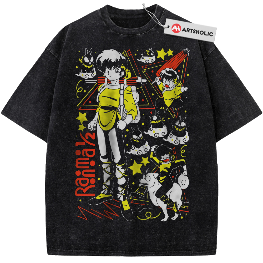 Ranma Saotome Shirt, Ranma 1/2 Shirt, Anime Shirt, Vintage T-Shirt