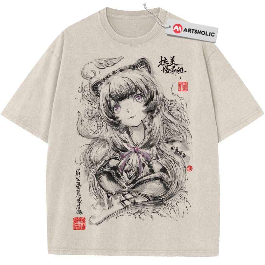 Alternative view of Raphtalia Shirt, The Rising of The Shield Hero Shirt, Anime Shirt, Vintage Tee