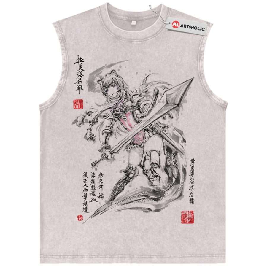 Alternative view of Raphtalia Tank Top, The Rising of The Shield Hero Tank Top, Anime Tank Top, Vintage Tank Top