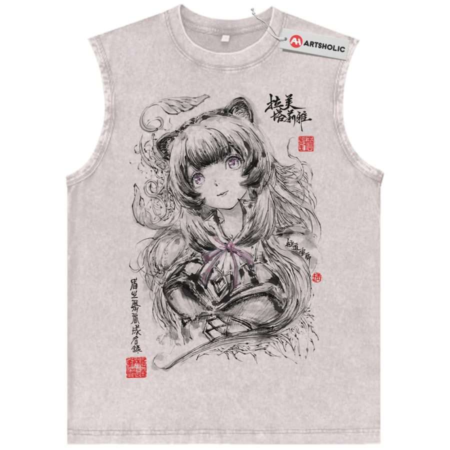 Alternative view of Raphtalia Tank Top, The Rising of The Shield Hero Tank Top, Anime Tank Top, Vintage Tank Top