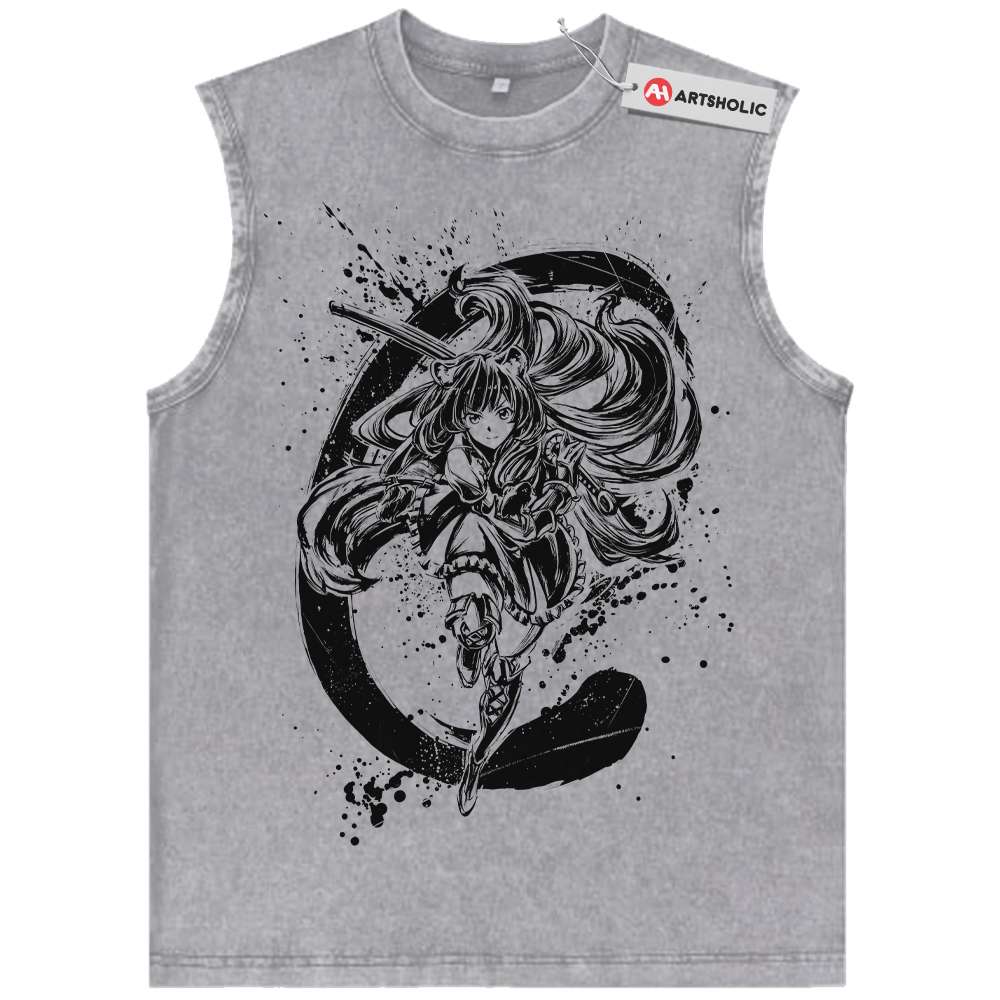 Alternative view of Raphtalia Tank Top, The Rising of the Shield Hero Tank Top, Anime Tank Top, Vintage Tank Top