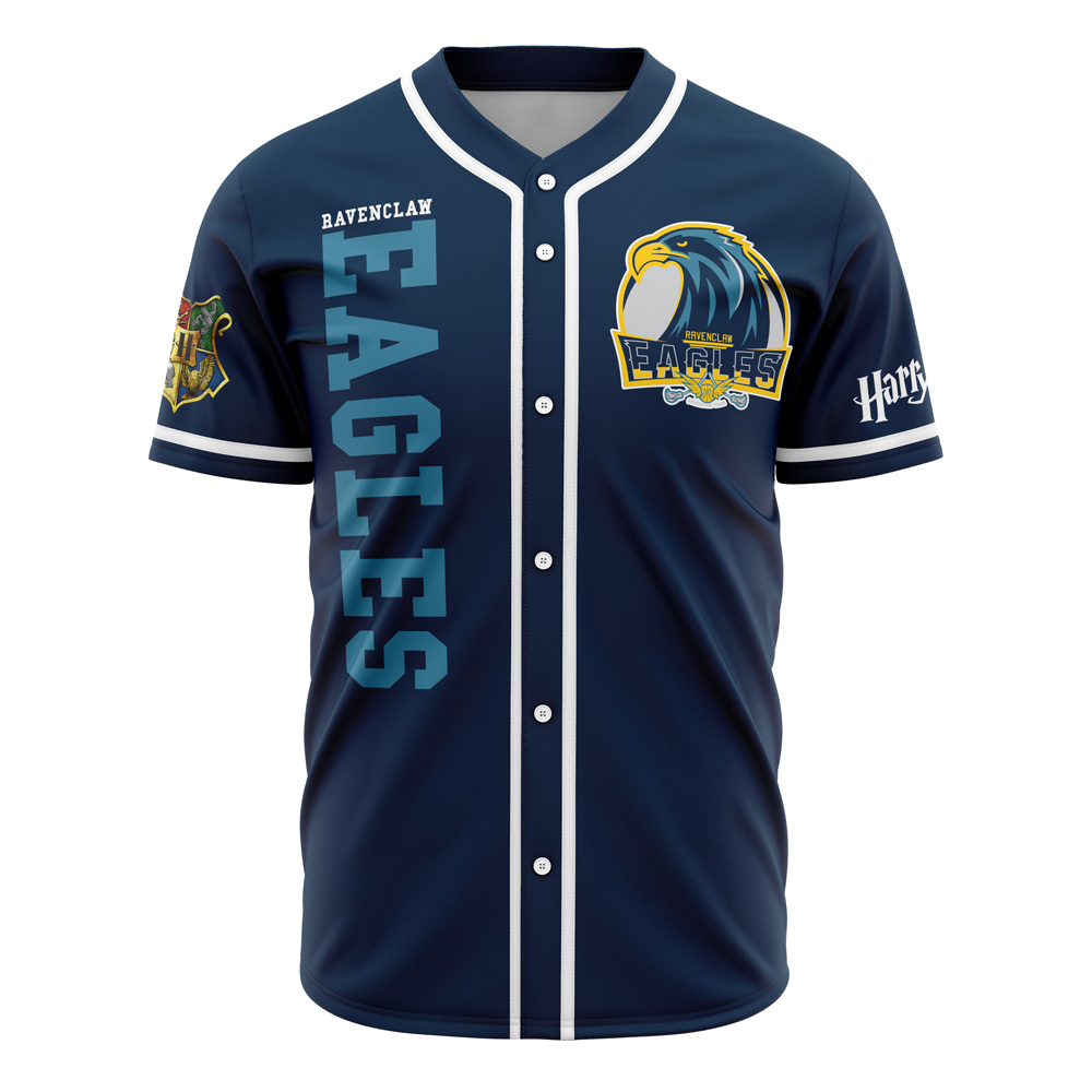 Ravenclaw Eagles Harry Potter Custom Baseball Jersey - Otaku Hall