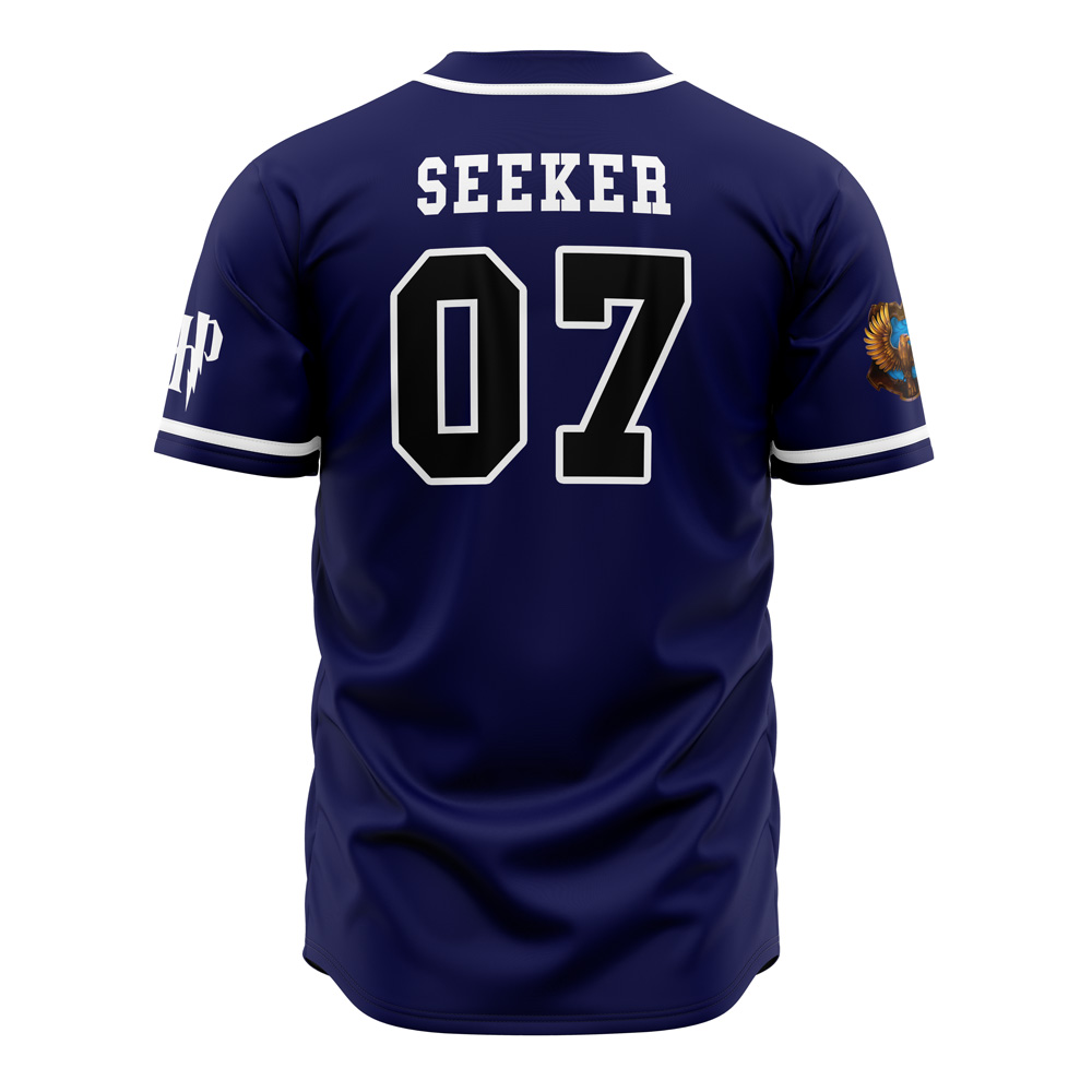 Alternative view of Ravenclaw House Harry Potter Custom Baseball Jersey - Otaku Hall