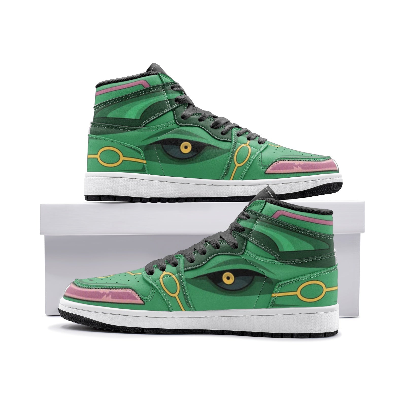 Rayquaza Pokemon V2 Custom Sneaker Mid 1 Basketball Shoes - Otaku Hall