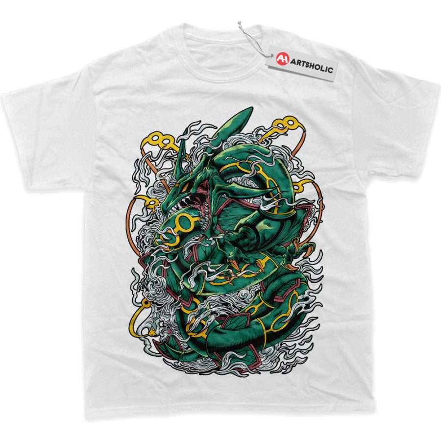 Alternative view of Rayquaza Shirt, Pokemon Shirt, Anime Shirt, graphic T-Shirt