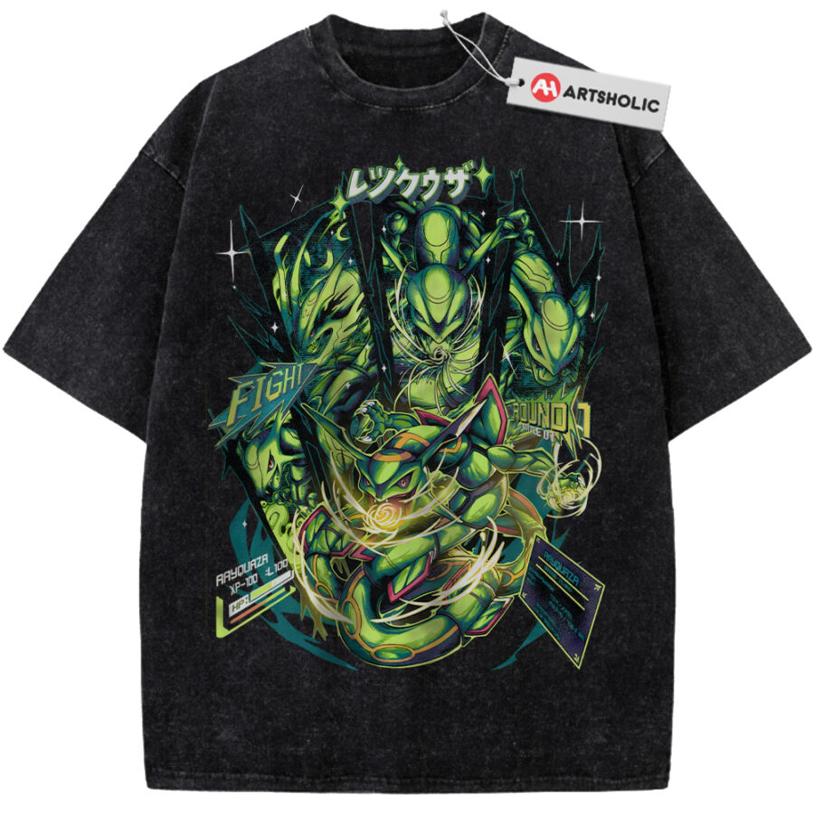 Alternative view of Rayquaza Shirt, Pokemon shirt, Anime Shirt, Vintage T-Shirt