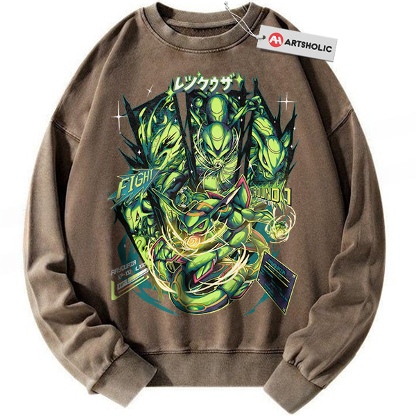 Alternative view of Rayquaza Sweatshirt, Pokemon Sweatshirt, Anime Sweatshirt, Vintage Sweatshirt