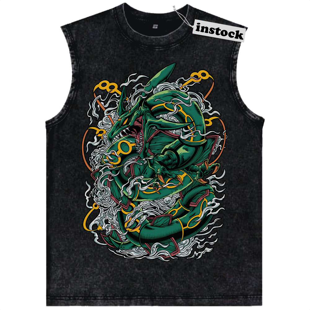 Rayquaza Tank Top, Pokemon Tank Top, Anime Tank Top, Vintage Tank Top
