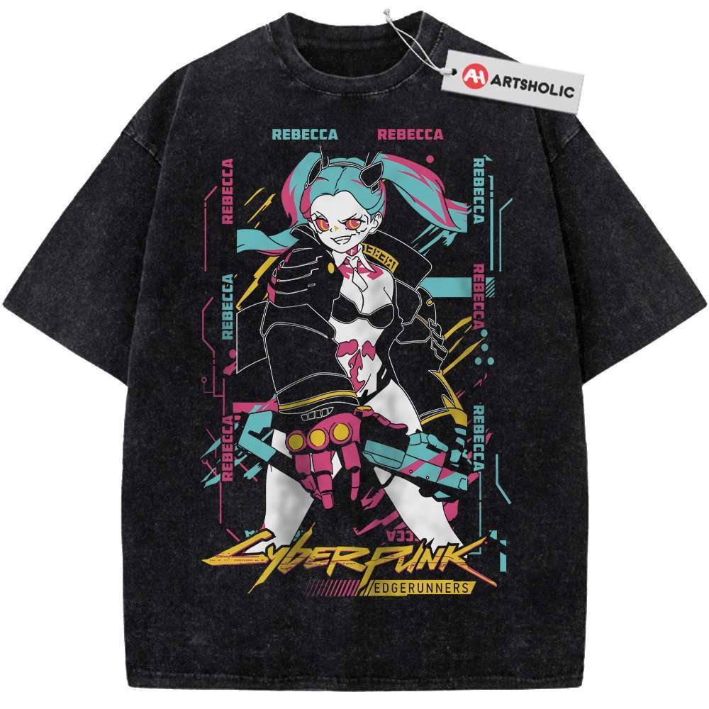 Rebecca Shirt, Cyberpunk: Edgerunners Shirt, Game Shirt, Vintage Tee