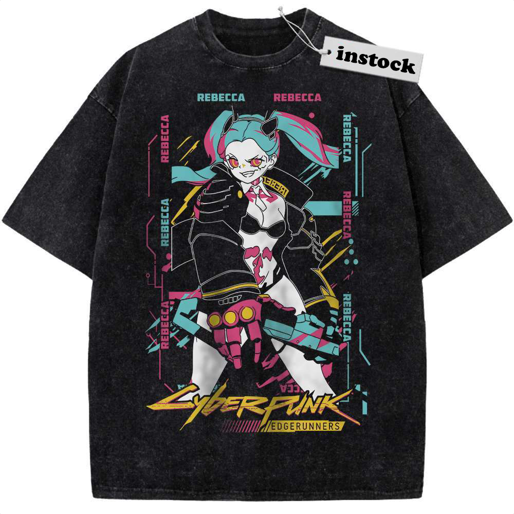 Rebecca Shirt, Cyberpunk: Edgerunners Shirt, Game Shirt, Vintage Tee