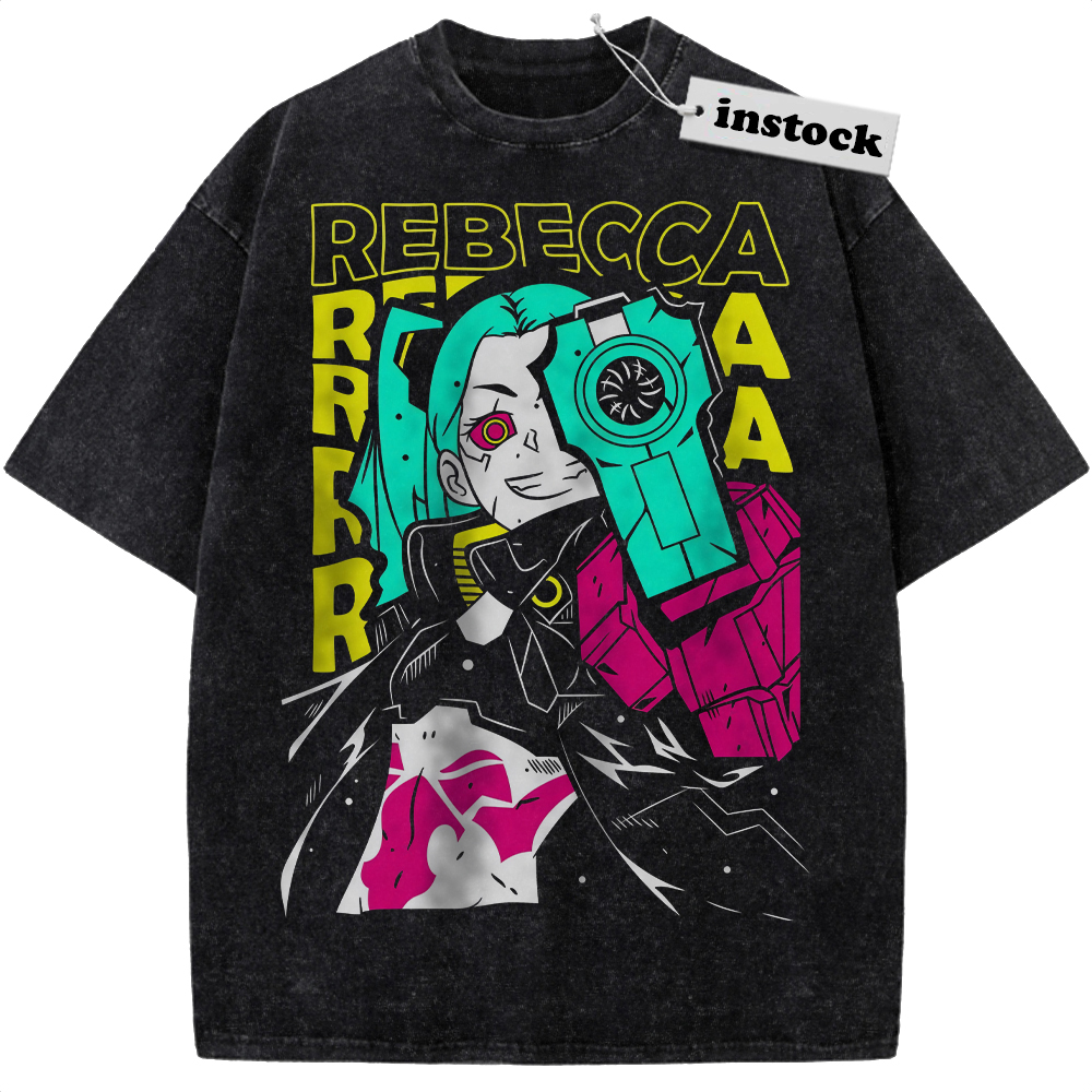 Rebecca Shirt, Cyberpunk: Edgerunners Shirt, Game Shirt, Vintage Tee