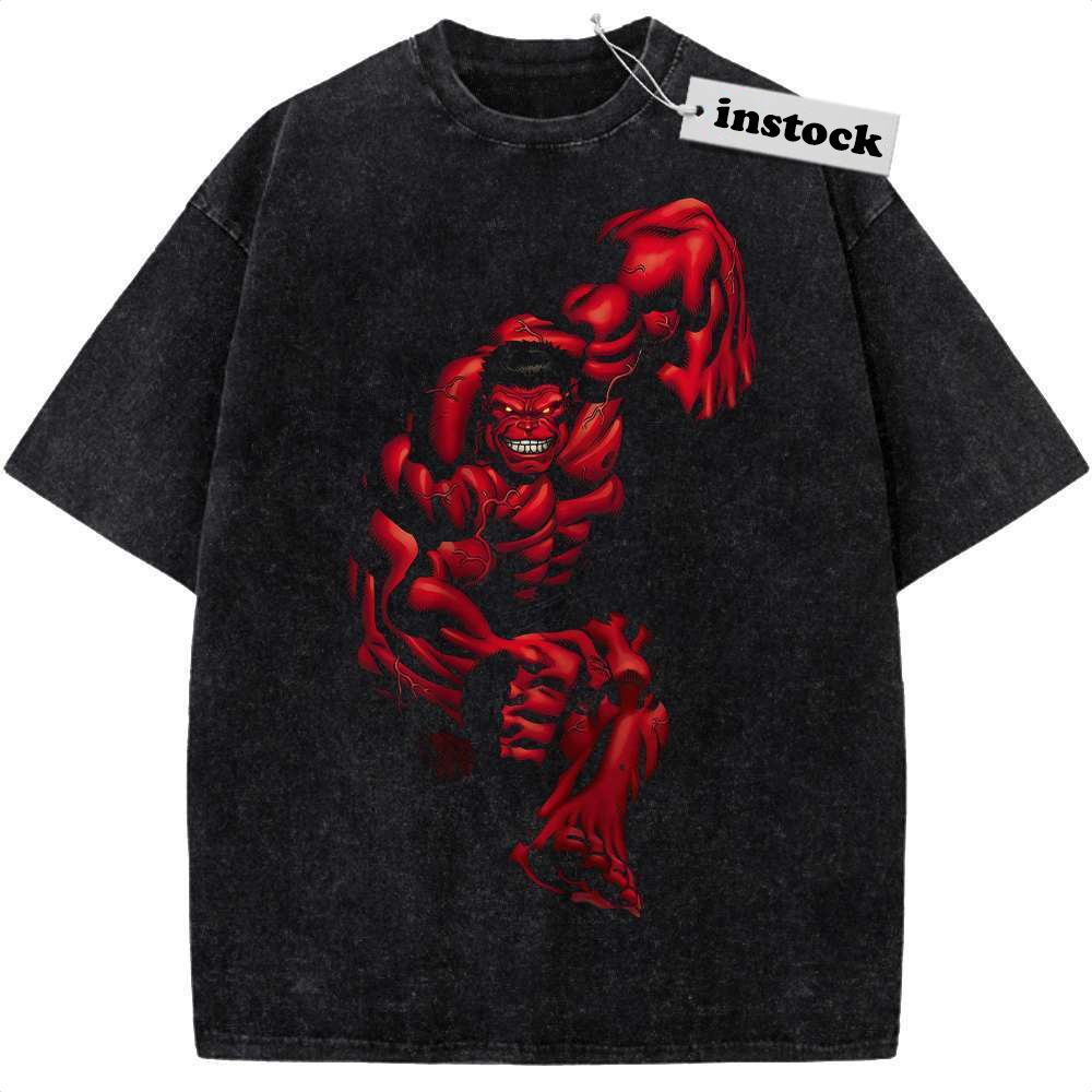 Red Hulk Shirt, Marvel Comics Shirt, Vintage Tee