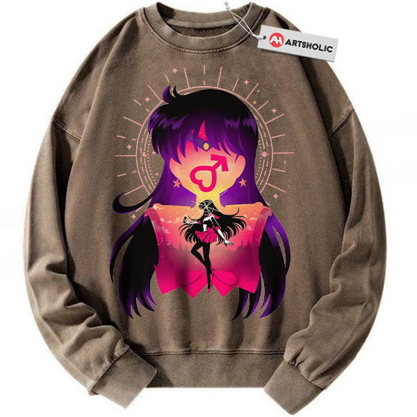 Alternative view of Rei Hino Sweatshirt, Sailor Mars Sweatshirt, Sailor Moon Sweatshirt, Anime Sweatshirt, Vintage Sweatshirt