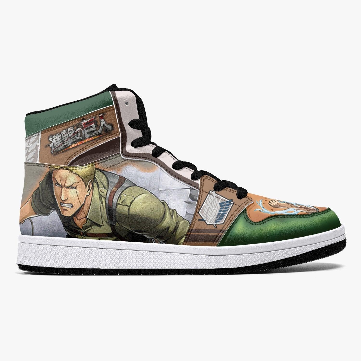Reiner Braun Revelation Shingeki no Kyojin Custom Sneaker Mid 1 Basketball Shoes - Otaku Hall