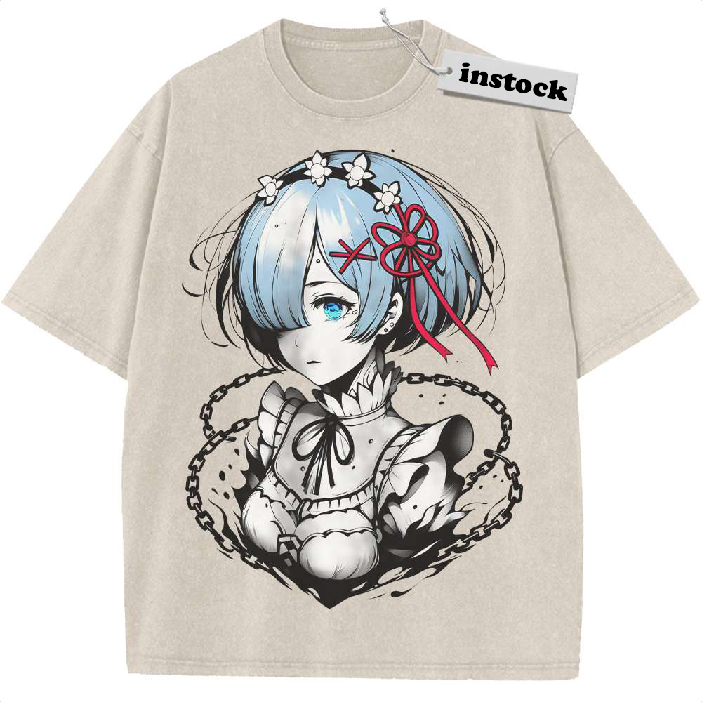 Rem Shirt, Re:Zero Shirt, Anime Shirt, Vintage Tee