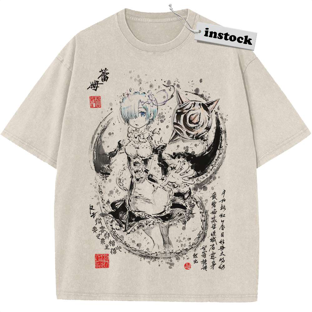 Rem Shirt, Re:Zero Shirt, Anime Shirt, Vintage Tee
