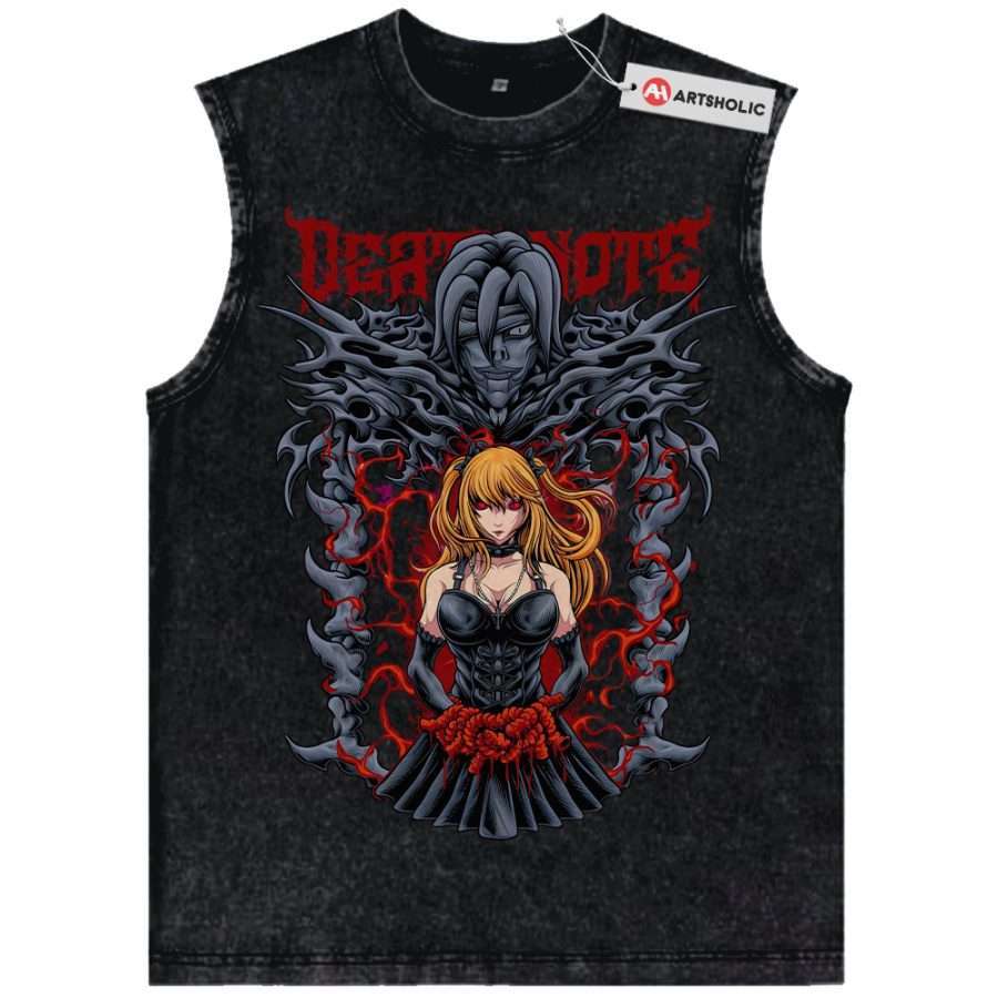 Alternative view of Rem vs Misa Amane Tank Top, Death Note Tank Top, Anime Tank Top, Vintage Tank Top