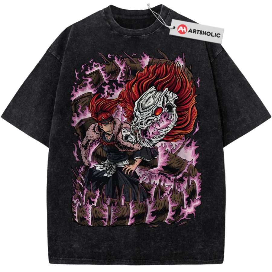 Alternative view of Renji Abarai Shirt, Bleach Shirt, Anime Shirt, Vintage Tee