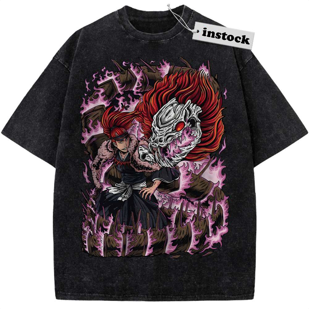 Renji Abarai Shirt, Bleach Shirt, Anime Shirt, Vintage Tee